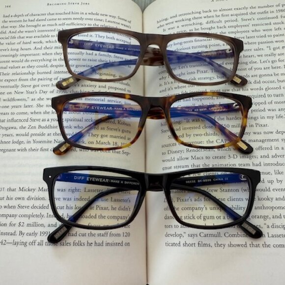 diff eyewear reese bluelight glasses lot of 3 new main image 3